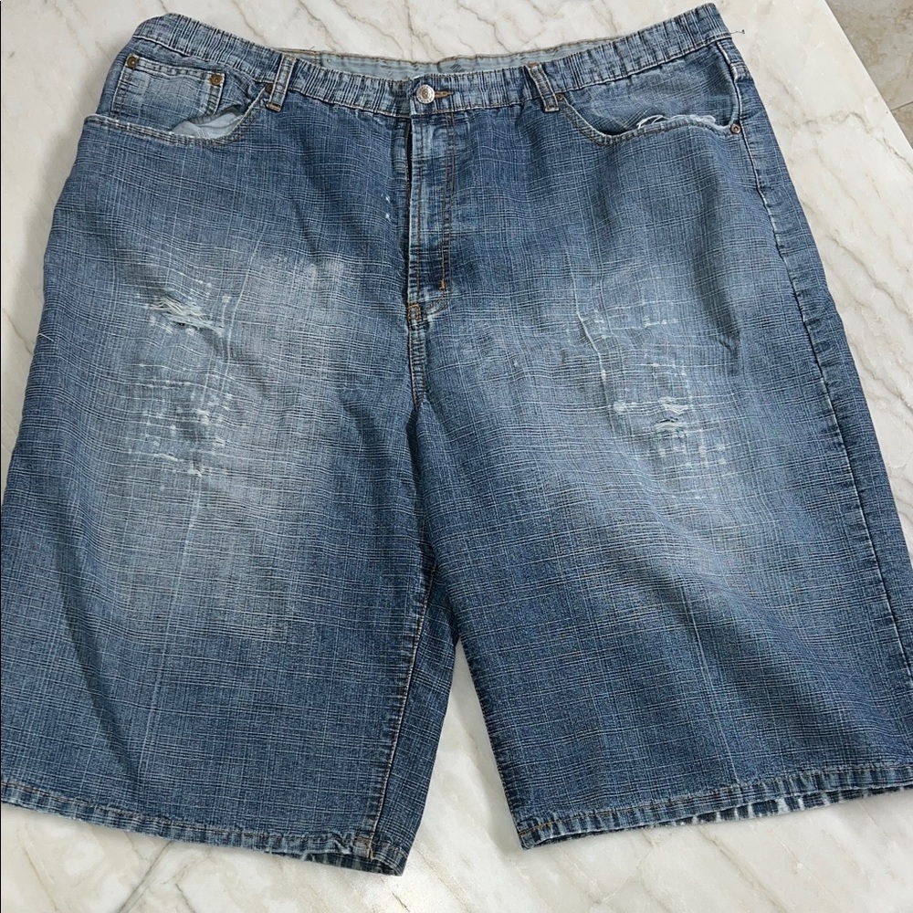BROOKLYN XPRESS COLLECTION men’s distressed denim shorts size 46